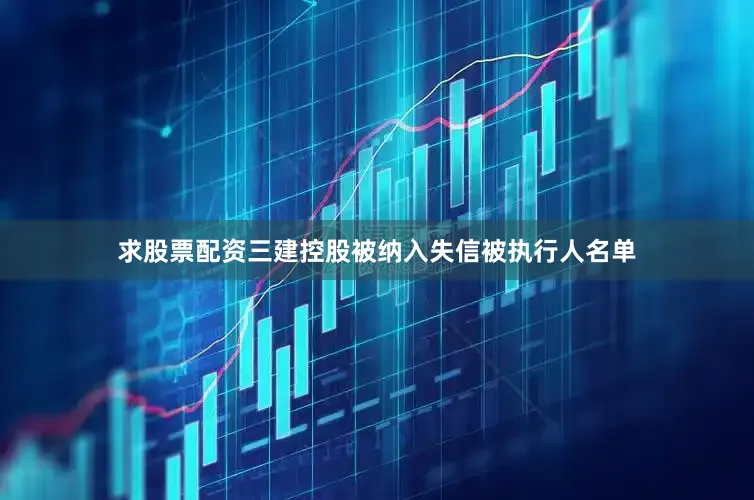 求股票配资三建控股被纳入失信被执行人名单